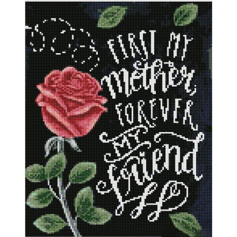 Алмазная мозаика на подрамнике Strateg Премиум Открытка для друга 30x40 см (Str-KB115)