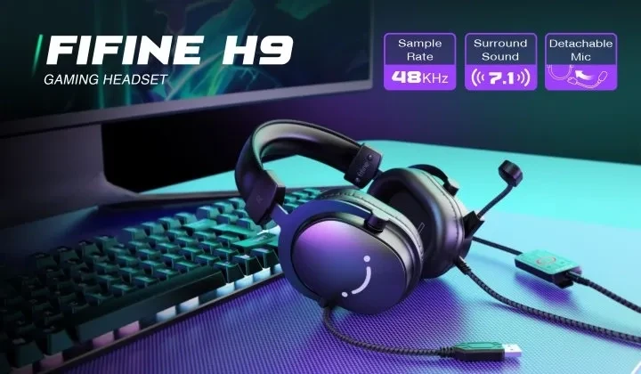 Навушники бездротові FIFINE H9 Чорний (25399056) - фото 7 Навушники бездротові FIFINE H9 Чорний (25399056) - фото 7