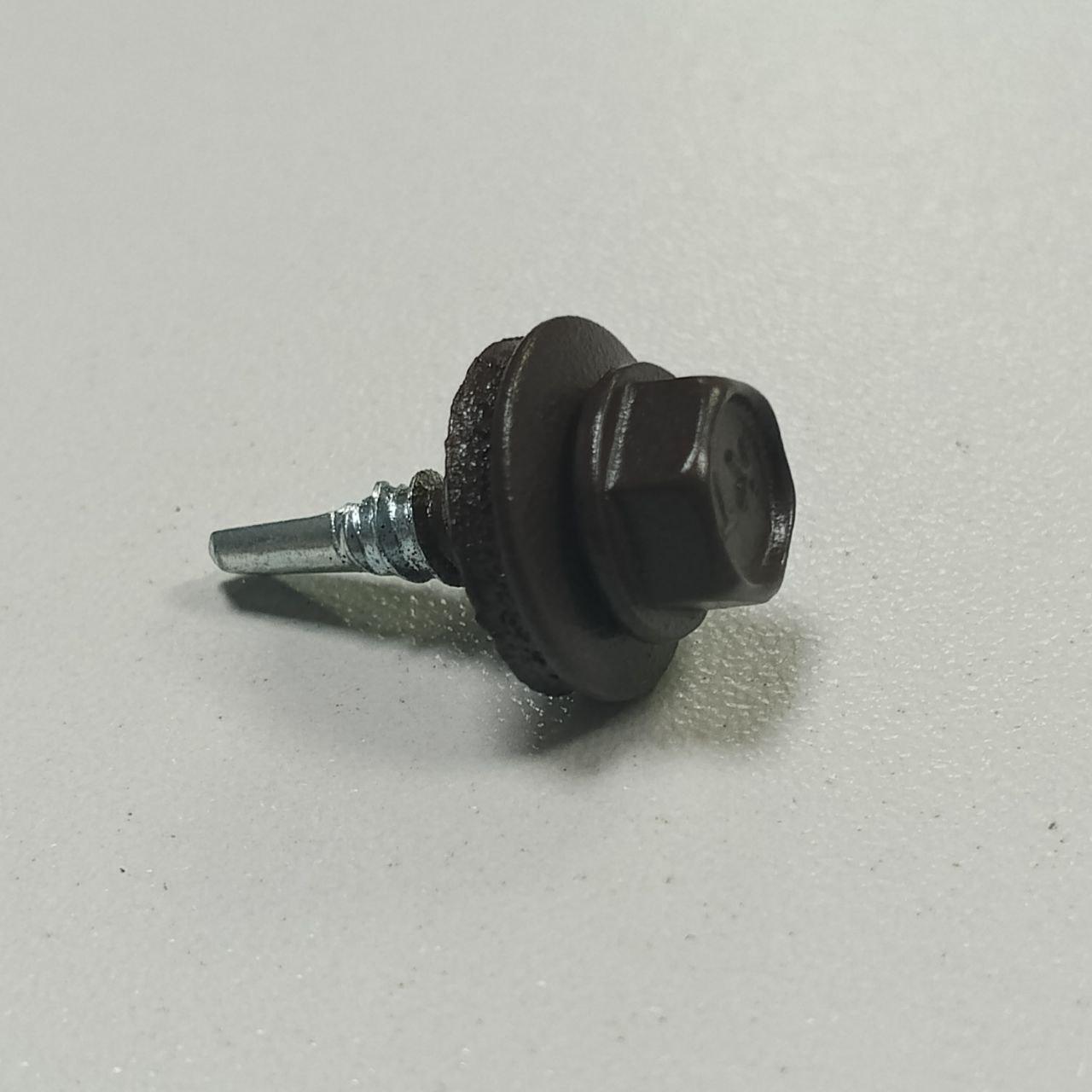 Саморіз по металу KrepTech 4,8x19 мм RAL 8019 МАТ 250 шт. уп. (29469536) - фото 3 Саморіз по металу KrepTech 4,8x19 мм RAL 8019 МАТ 250 шт. уп. (29469536) - фото 3