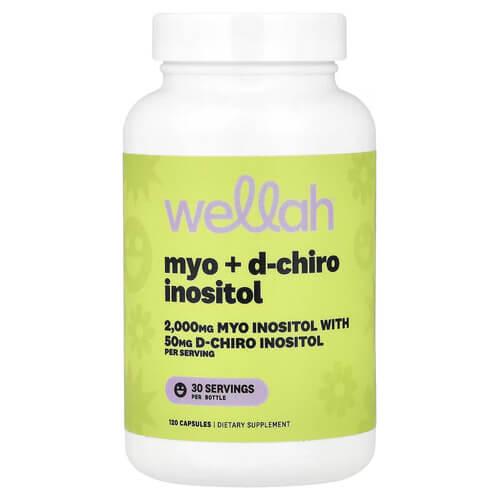 Инозитол B-8 Wellah Myo + D-Chiro Inositol 120 Capsules (WEH-08926)