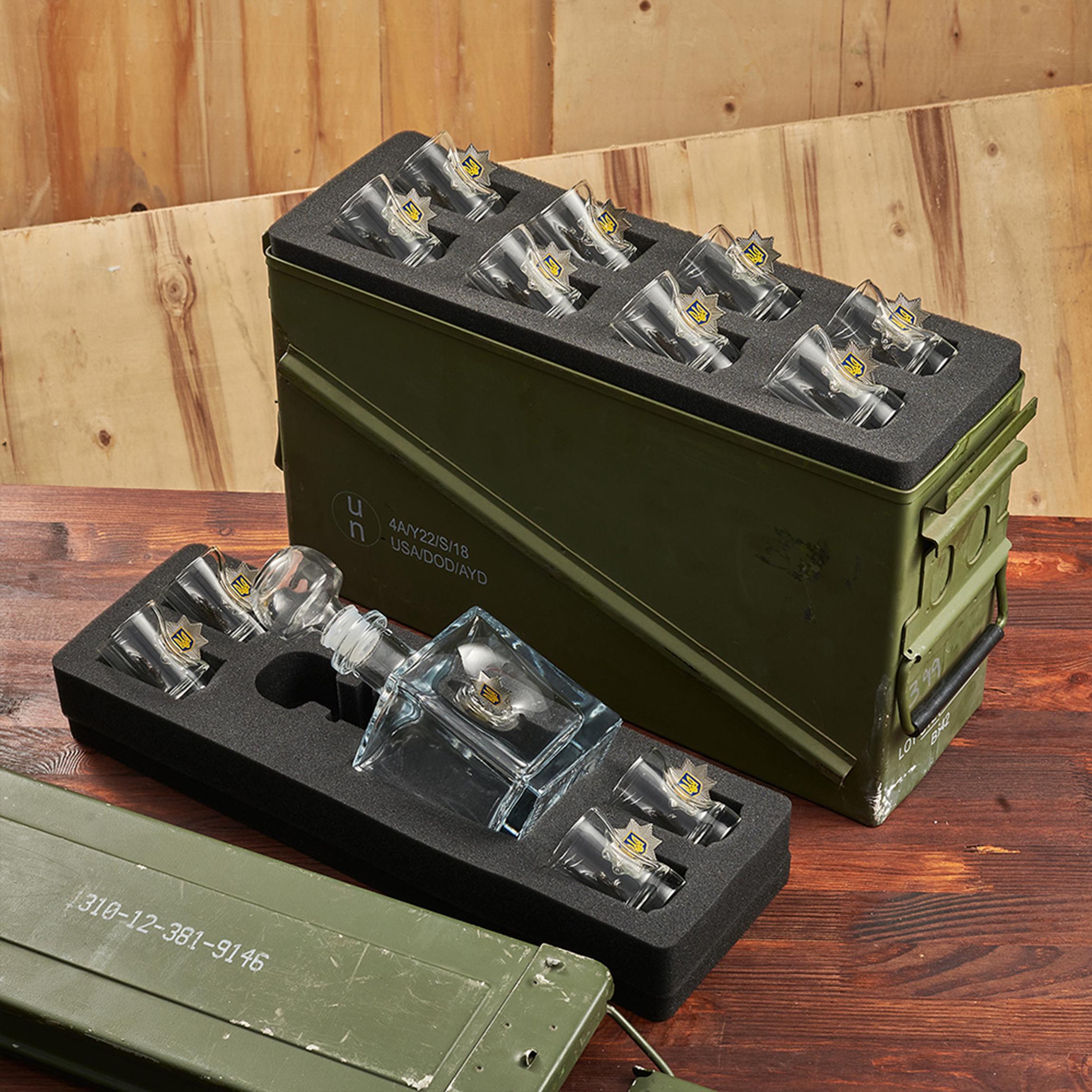 Набор VSKLO БК большой графин и рюмки Полиция (28918548)