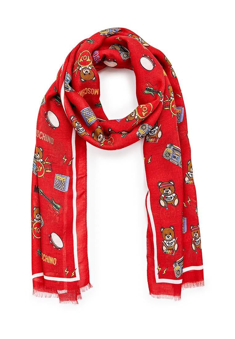 Шарф женский Moschino Красный (3313-4)