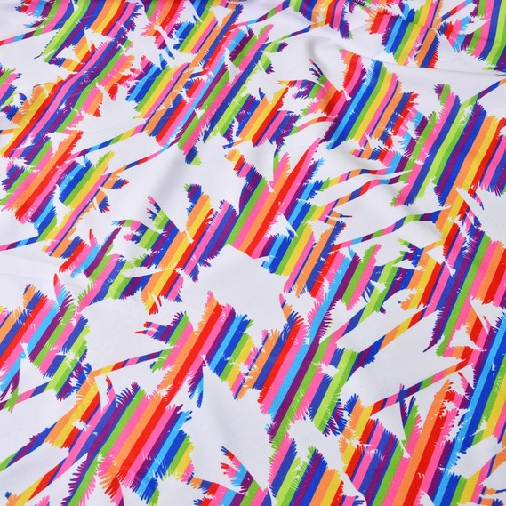 Ткань бифлекс набивная IDEIA Майами 1,5 м Белый (2200004172125)