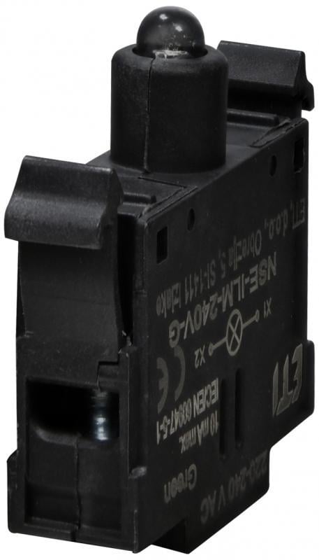Модуль светодиодный ETI NSE-ILM-240V-G 240V AC LED зеленый для кнопок NSE (4774127)