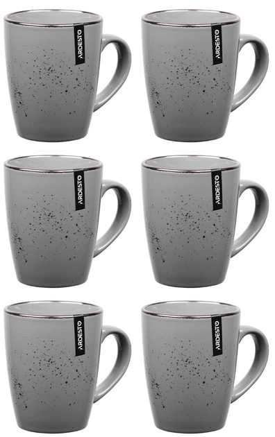 Набор чашек Ardesto 6х360 мл Bagheria 2936GREY6 Grey - фото 1