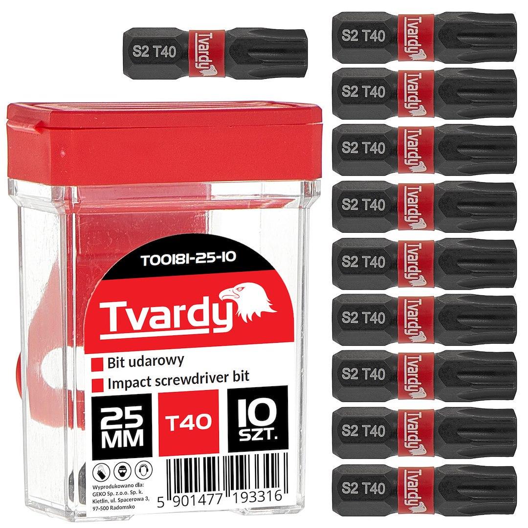 Біта удана Tvardy Torx T40 x 25 мм ( T00181-25-10) - фото 1 Біта удана Tvardy Torx T40 x 25 мм ( T00181-25-10) - фото 1