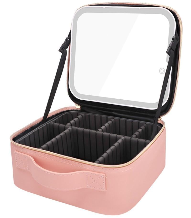 Косметичка с зеркалом и встроенной LED-подсветкой Розовый (2104618687) Косметичка с зеркалом и встроенной LED-подсветкой Розовый (2104618687)