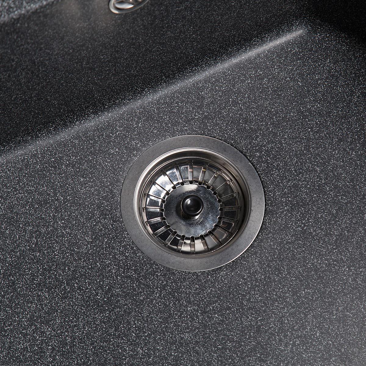 Мойка кухонная гранитная Romzha Kolo Графитовый (RO48663) - фото 3 Мойка кухонная гранитная Romzha Kolo Графитовый (RO48663) - фото 3