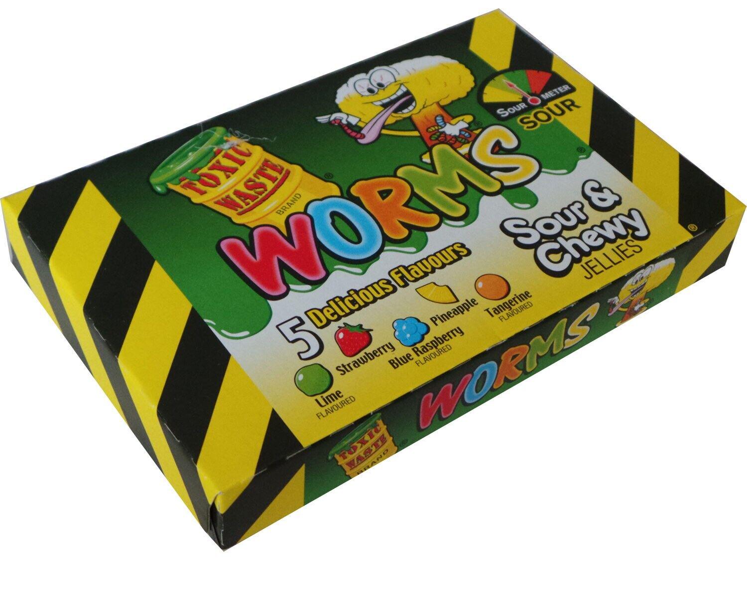 Цукерка желейна Toxic Waste Worms Sour&Chewy Candy 85 г (dfvdszv) - фото 2