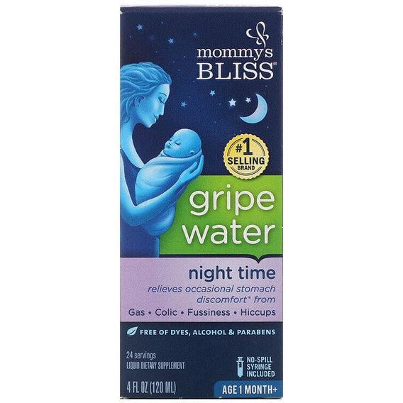 Трав'яні ферменти Mommy's Bliss Night Time Gripe Water 1 Month+ 4 ун. 120 мл (BAB05410)