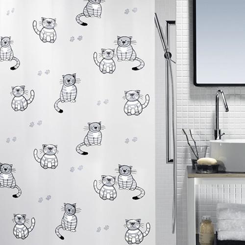 Шторка для ванной комнаты Spirella виниловая Gary 180х200 см Серый (10.14436)