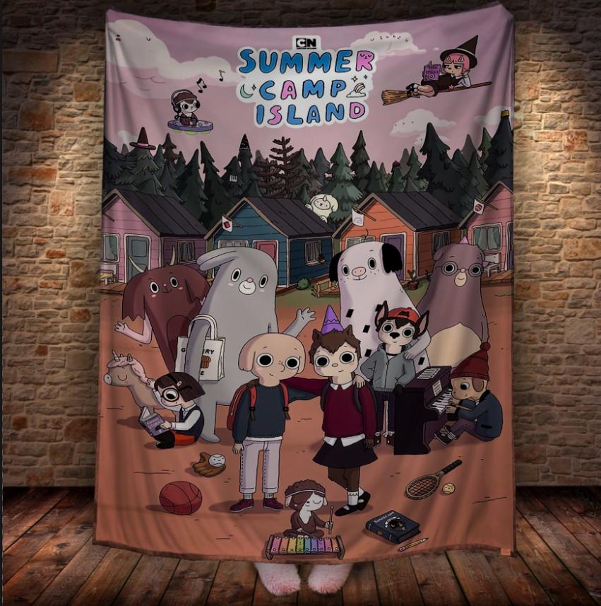 Плед с 3D принтом Summer camp island 150х200 см (epi_1812) Плед с 3D принтом Summer camp island 150х200 см (epi_1812)