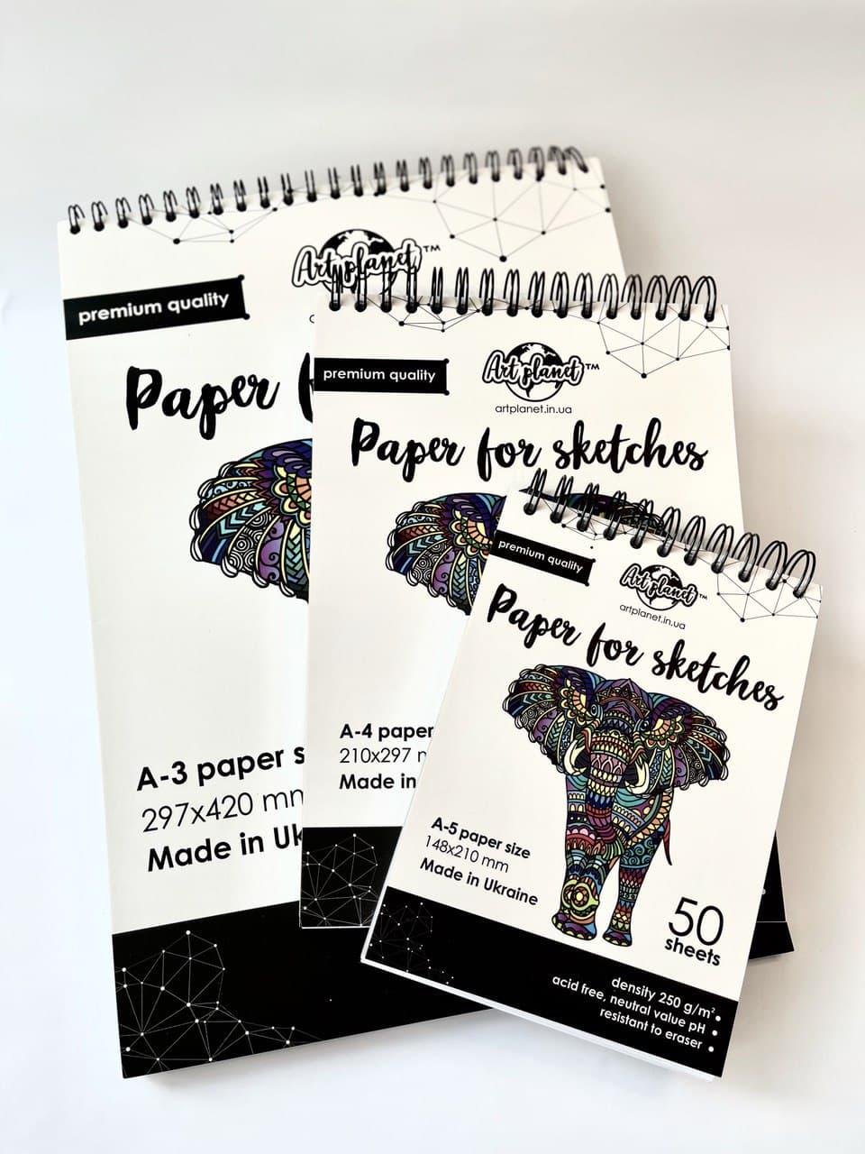 Бумага для рисования и скетчинга А3 альбом 30 листов Art Planet - фото 5 Бумага для рисования и скетчинга А3 альбом 30 листов Art Planet - фото 5