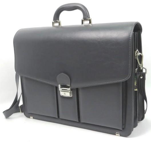 Портфель деловой из искусственной кожи AMO Серый (super349_SST02 grey)