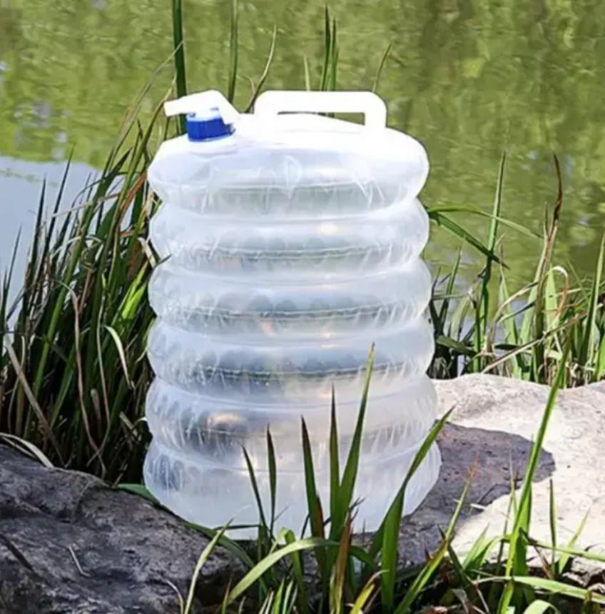 Канистра для воды и пищевых жидкостей складная 10 л Белый (119) - фото 5 Канистра для воды и пищевых жидкостей складная 10 л Белый (119) - фото 5