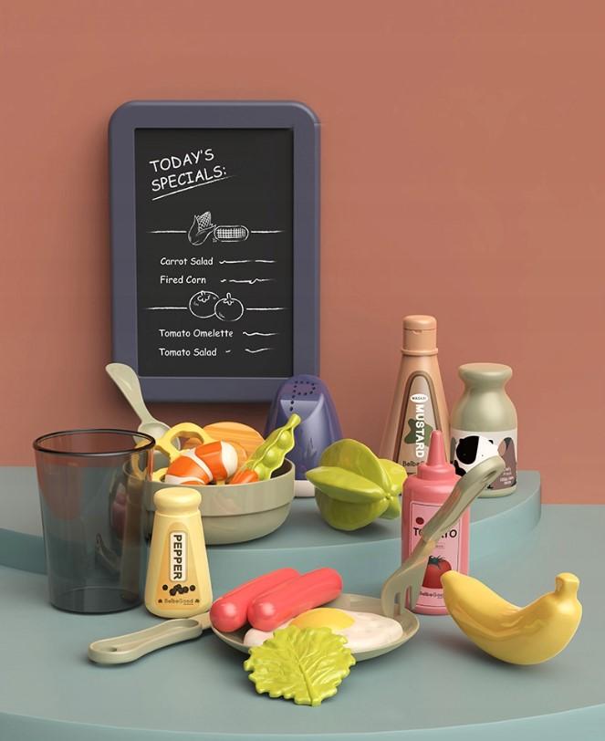 Кухня детская игрушечная для девочки с паром/водой/посудой и имитацией закипания 42 предмета Navy (29308975) - фото 6 Кухня детская игрушечная для девочки с паром/водой/посудой и имитацией закипания 42 предмета Navy (29308975) - фото 6