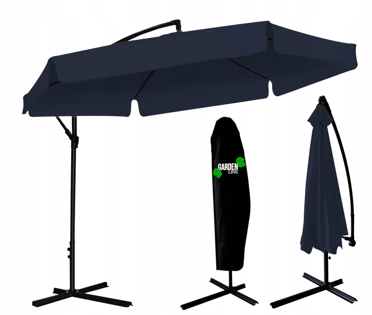 Садовый Зонт GAO4842 3,5 м + чехол Blue