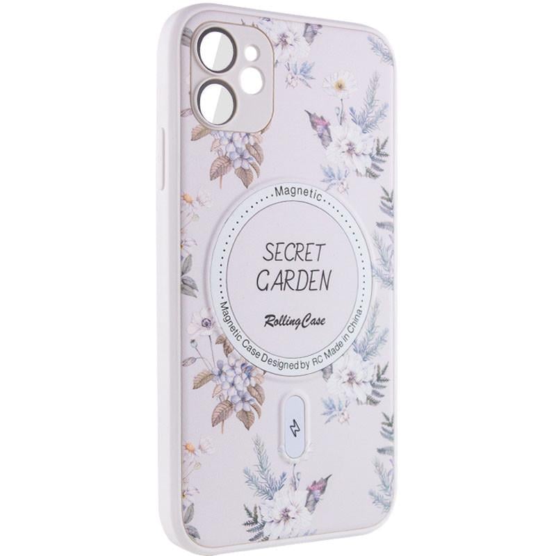 Противоударный Чехол Epik Secret Garden with MagSafe TPU+PC для Apple iPhone 11 (6.1") White - фото 2