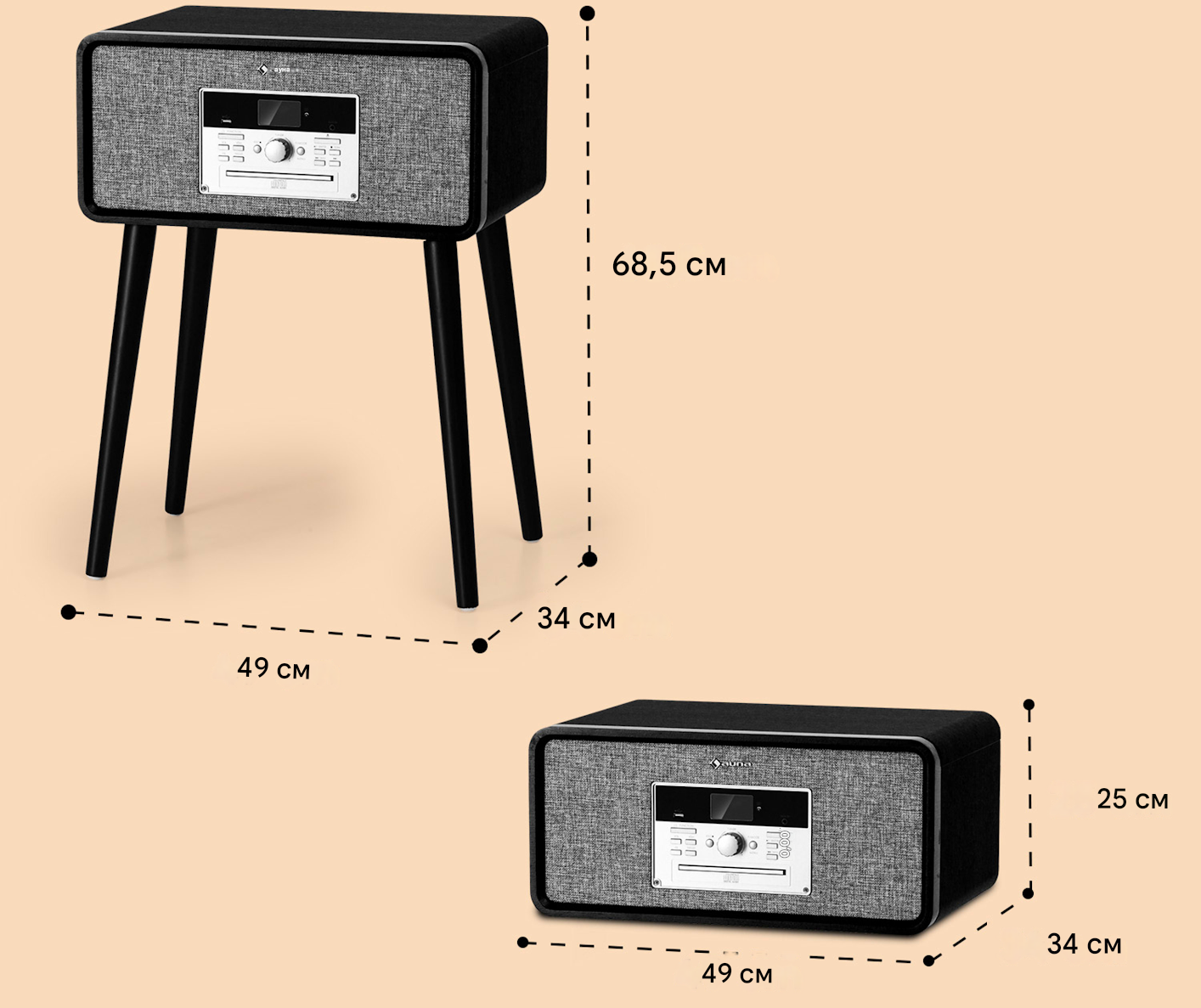 Програвач вінілу Auna Mary Ann (10039053) - фото 4 Програвач вінілу Auna Mary Ann (10039053) - фото 4