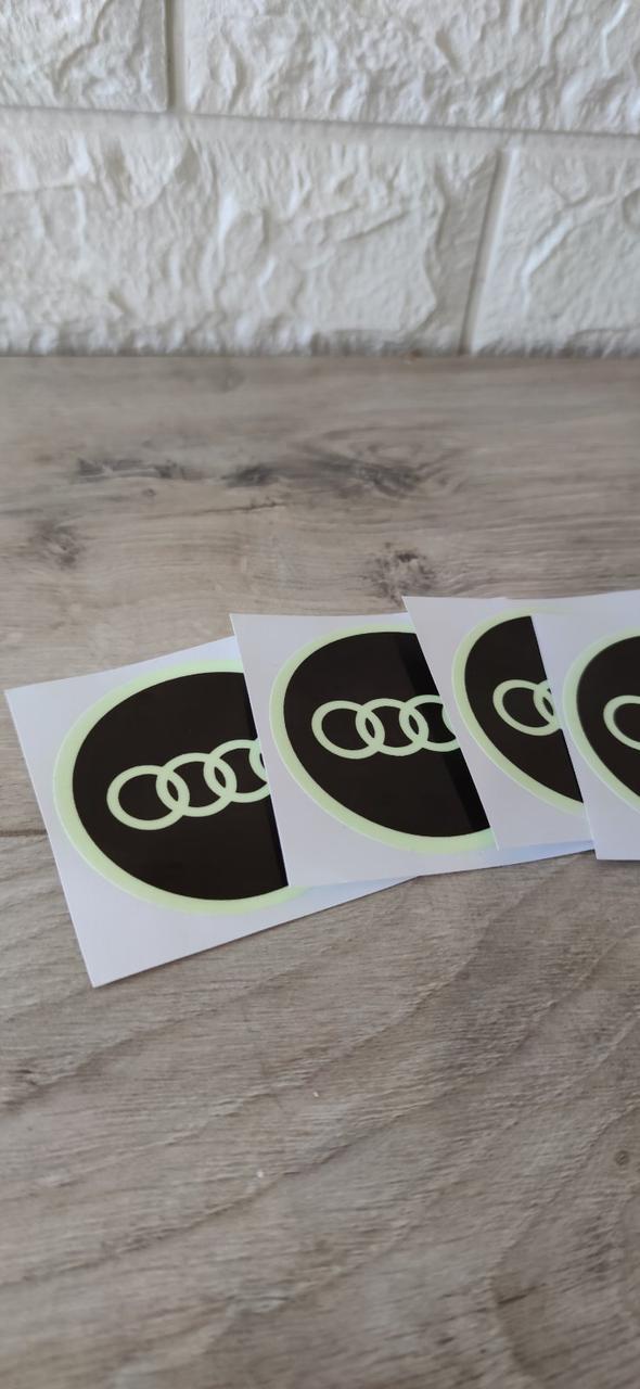 Захисна плівка на логотип авто Audi 4 шт./1 уп. (KG-6229) - фото 3