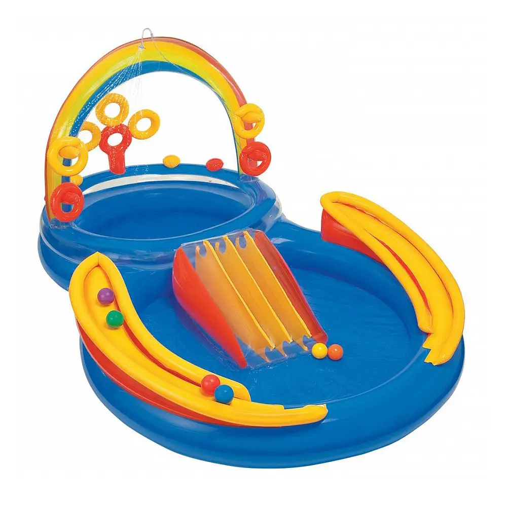 Игровой центр детский надувной Радуга 57453 297-193-135 см (2241638424) Игровой центр детский надувной Радуга 57453 297-193-135 см (2241638424)