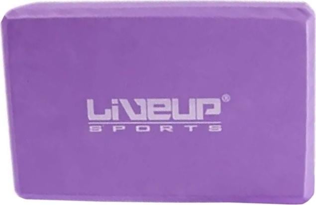 Блок для йоги LiveUp EVA BRICK Фиолетовый (LS3233A-p)