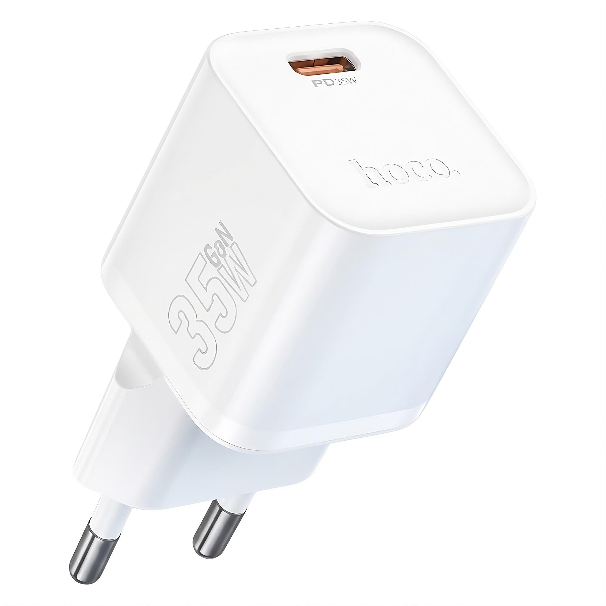 Зарядное устройство сетевое Hoco N66 Type-C PD 35W PC-пластик Power Delivery Белый (30845178)