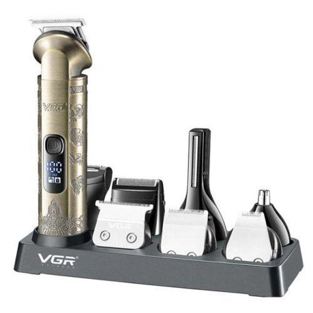 Тример для волосся та бороди VGR V-003 акумуляторний Gold (607790)