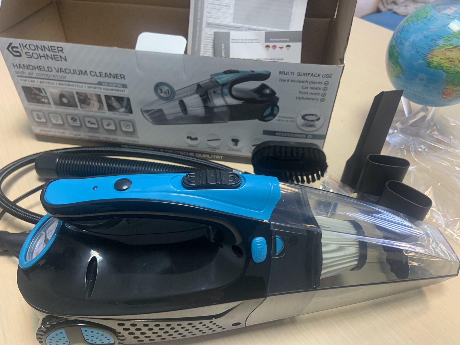 Пилосос Konner&Sohnen KS VCP30 3000 Па з компресором 18 л/хв 150 psi та ліхтар світлодіодний - фото 14 Пилосос Konner&Sohnen KS VCP30 3000 Па з компресором 18 л/хв 150 psi та ліхтар світлодіодний - фото 14