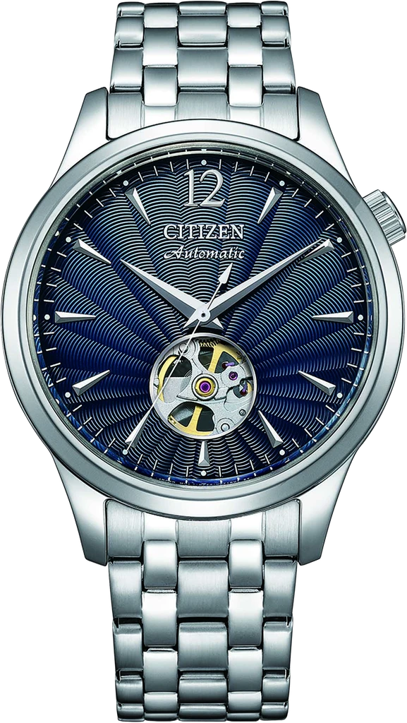 Наручные часы мужские Citizen NH9131-73L Core Collection механические со стальным корпусом и синим циферблатом Наручные часы мужские Citizen NH9131-73L Core Collection механические со стальным корпусом и синим циферблатом