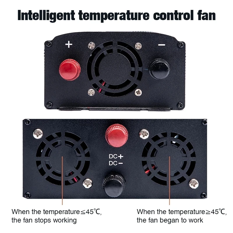 Інвертор перетворювач напруги 12 в 220В 5000 Вт чиста синусоїда два індикатори - фото 6 Інвертор перетворювач напруги 12 в 220В 5000 Вт чиста синусоїда два індикатори - фото 6