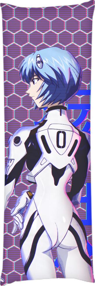Подушка дакімакура Rei Ayanami 4 50x150 см (13549604)
