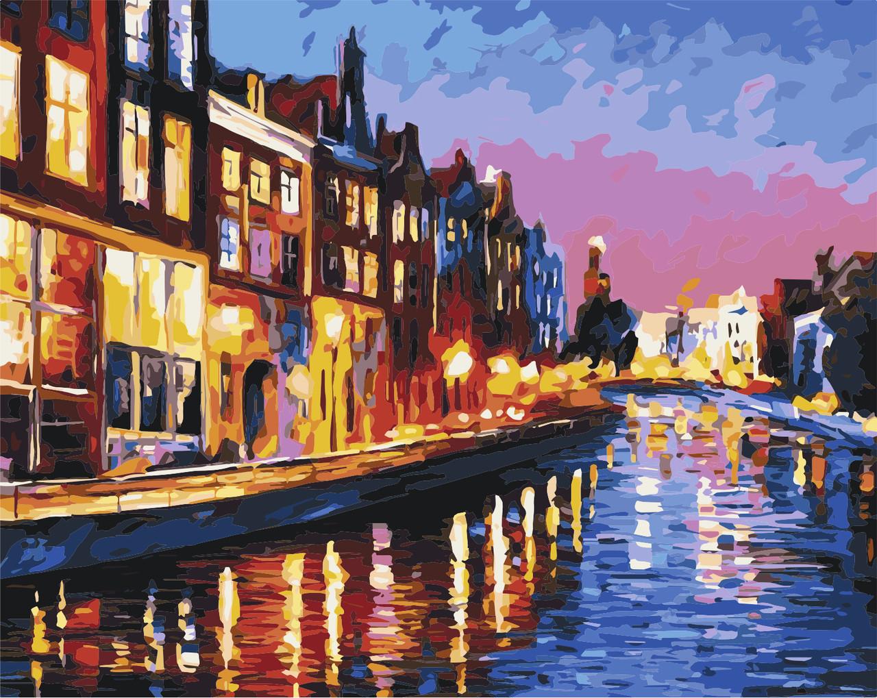 Картина по номерам Идейка Ночная набережная 40x50 см (skl-КНО2142)