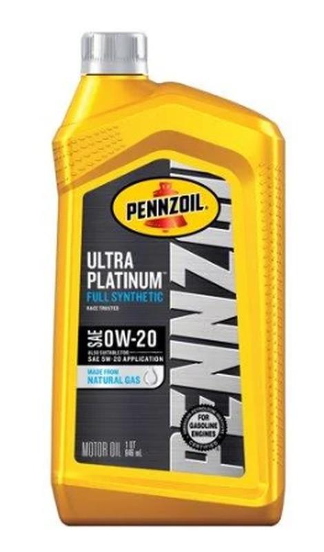 Моторне масло Pennzoil Platinum Fully Synthetic 0W-20 0,946 л (550036541)