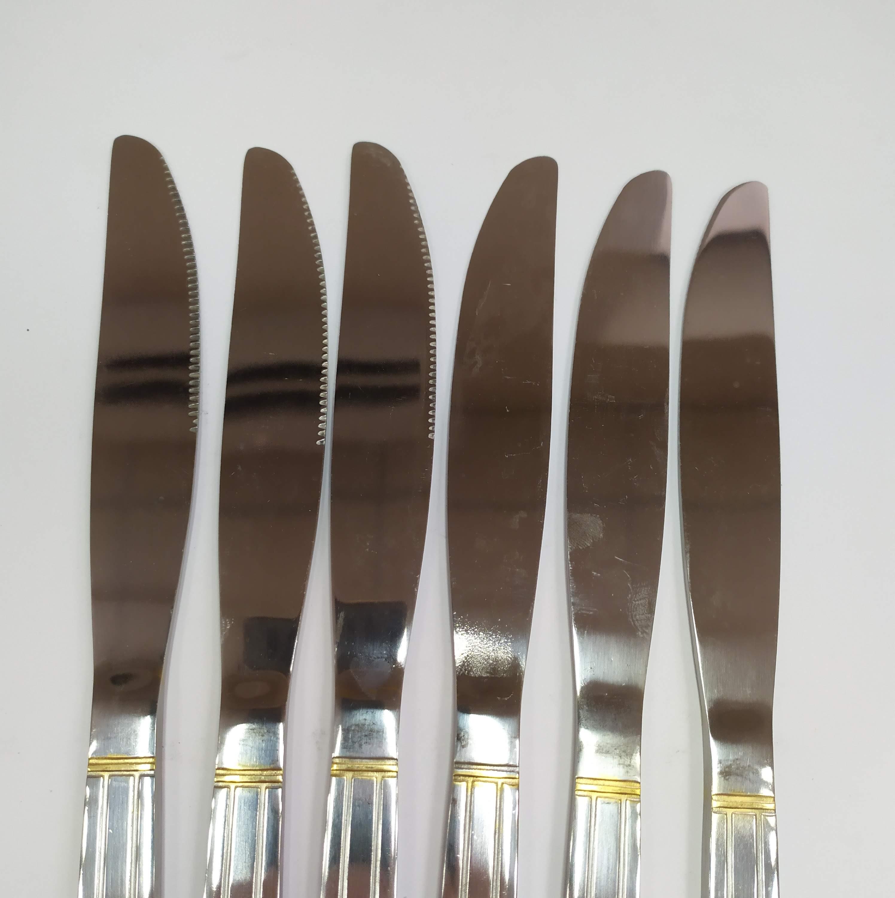 Нож столовый Dynasty 6 шт. DN-14974 - фото 4 Нож столовый Dynasty 6 шт. DN-14974 - фото 4