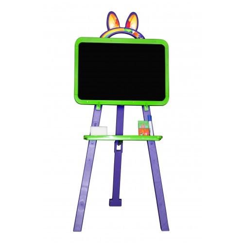 Мольберт-дошка для малювання Doloni 013777/1 на ніжках магнітний з пластику 117х47х33 см Зелено-фіолетовий (150-7-013777/1.2)