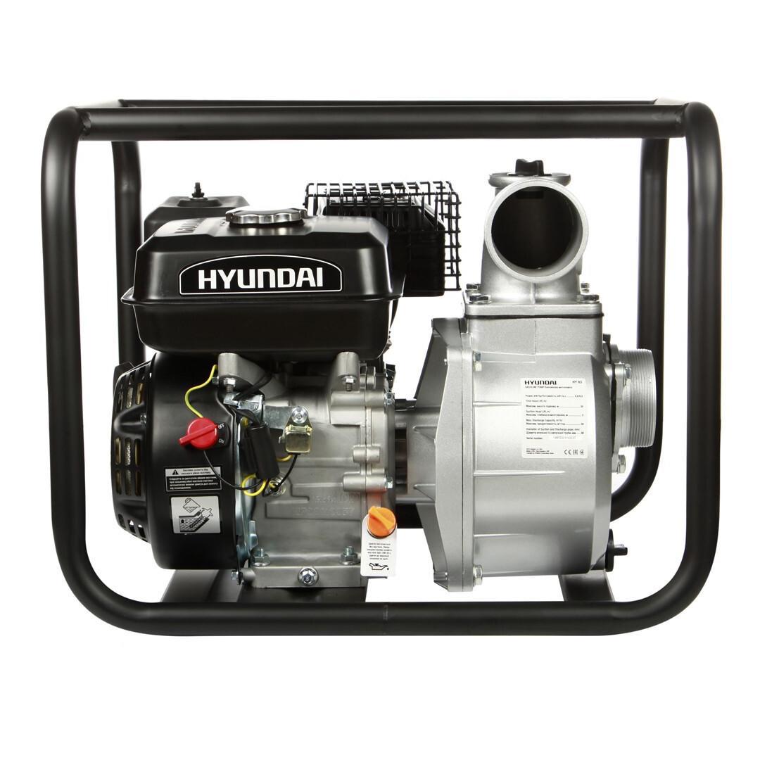 Мотопомпа бензинова Hyundai HY83 196 см3 6,5 к.с. 50 м3/год з 4-тактним мотором (22461)