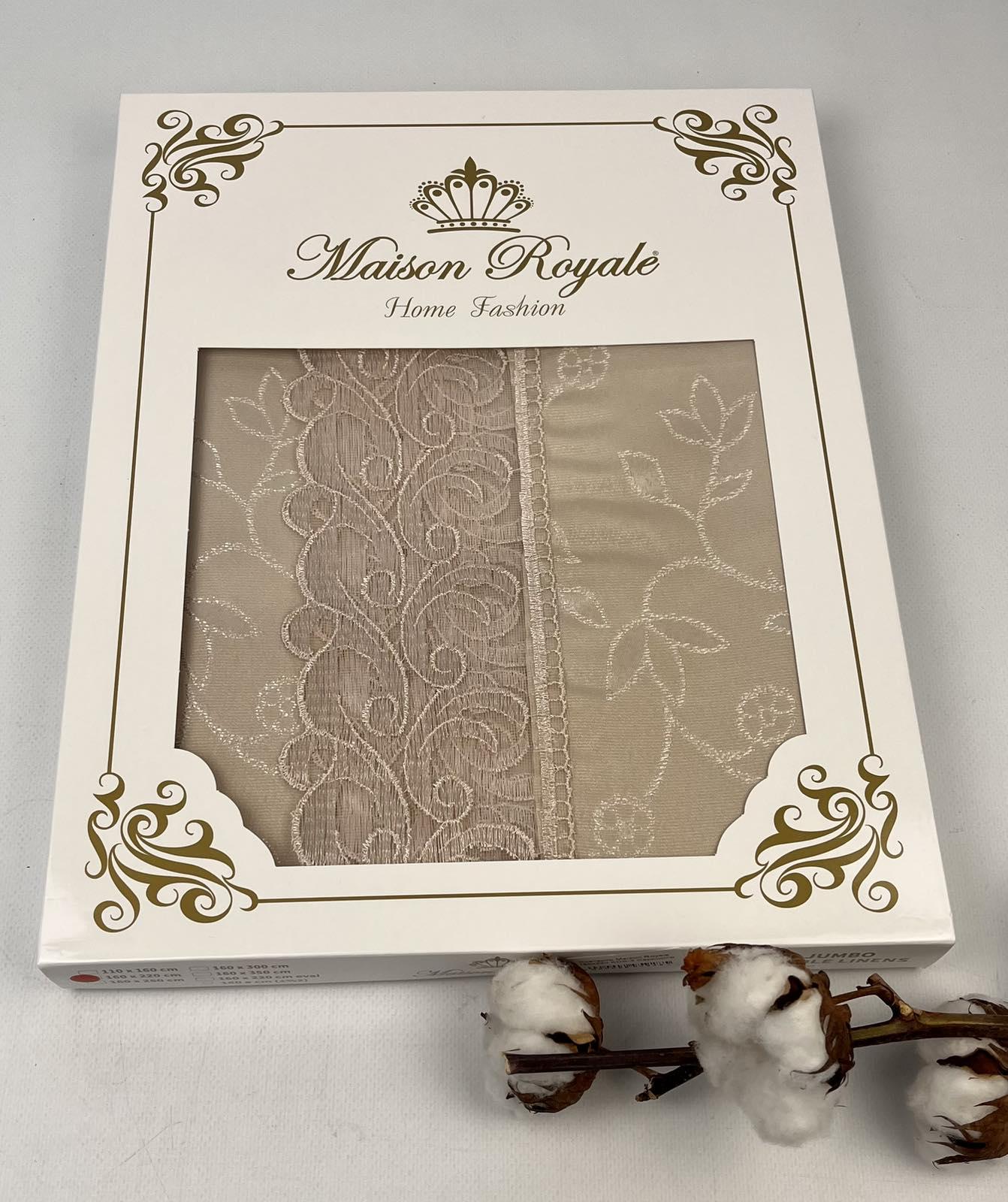 Скатерть Maison Royale KDK-1 160x220 см Cappucino (CN26612)