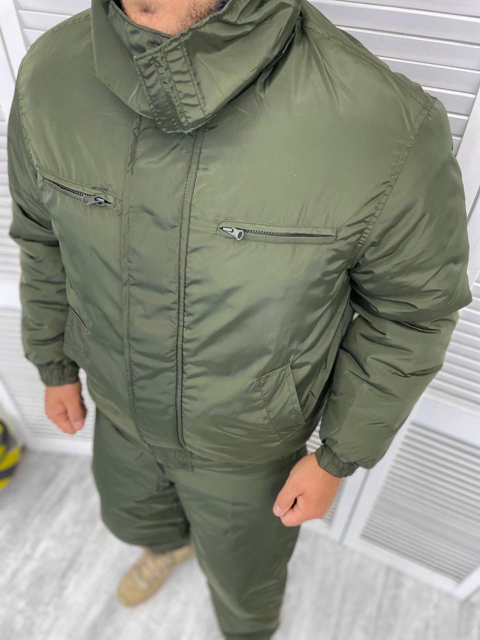 Костюм куртка + штани зима XXL Olive (9902532) - фото 2 Костюм куртка + штани зима XXL Olive (9902532) - фото 2