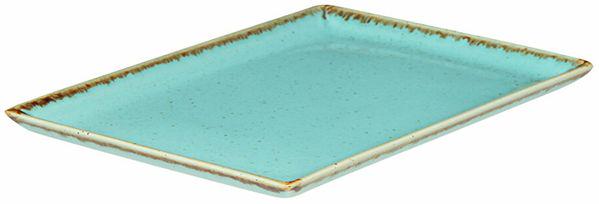 Тарелка Porland Seasons прямоугольная 18х13 см Turquoise (04ALM001578) - фото 2 Тарелка Porland Seasons прямоугольная 18х13 см Turquoise (04ALM001578) - фото 2