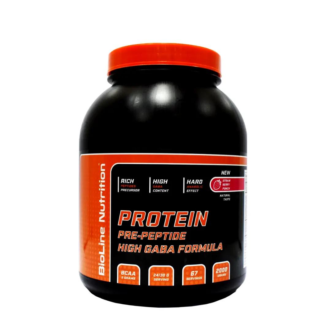 Протеїн BioLine Nutrition Pre-Peptide Hight Gaba Formula Суничний пунш 2 кг (12070259)