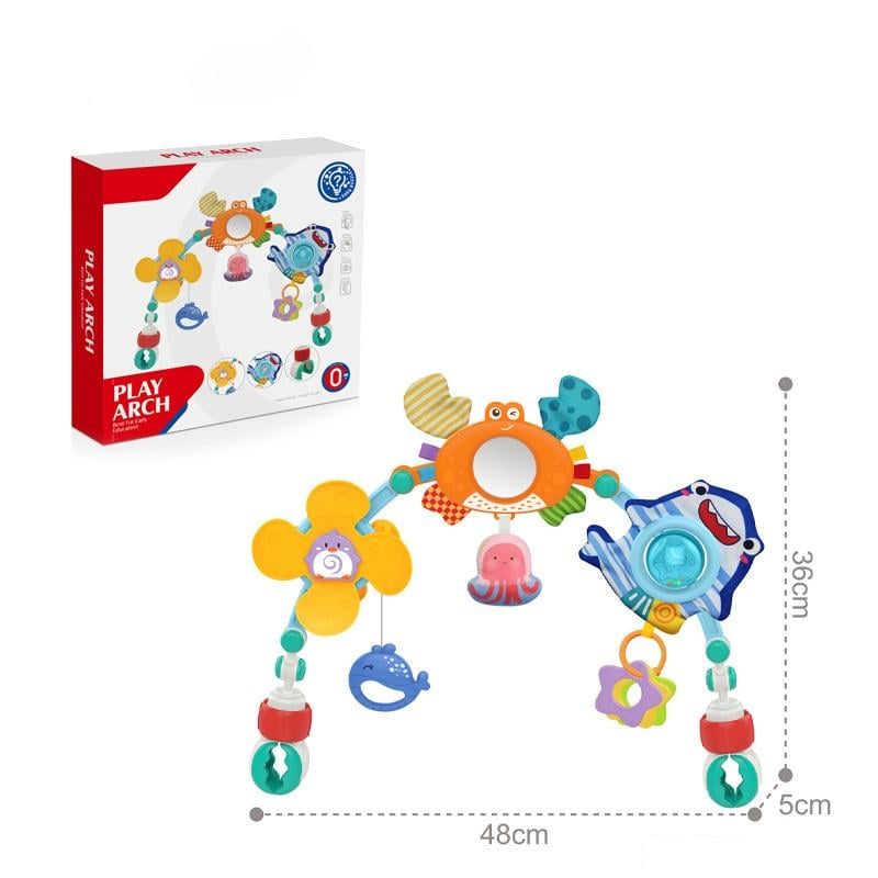 Розвиваюча дуга Huanger для коляски/ліжечка Різнокольоровий - фото 3 Розвиваюча дуга Huanger для коляски/ліжечка Різнокольоровий - фото 3