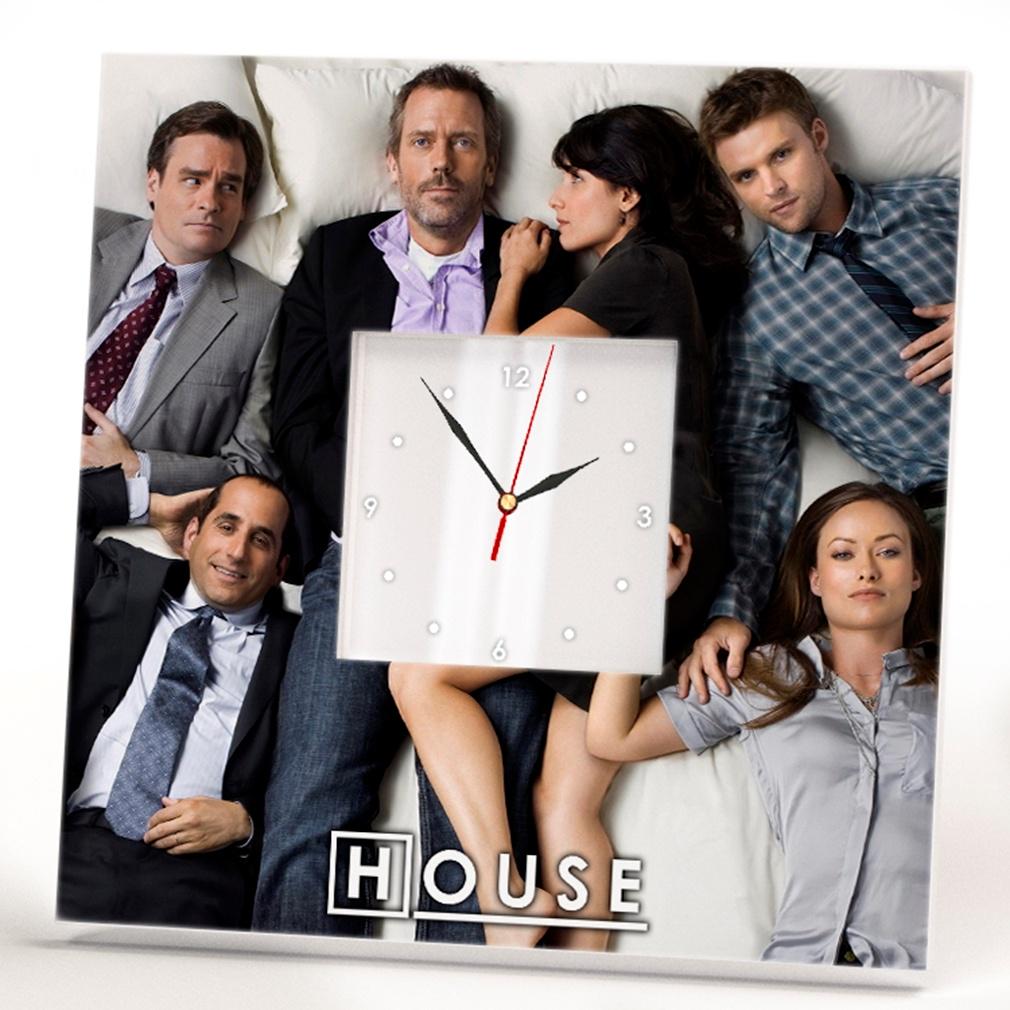 Часы Актеры "House, M.D." 260x260 мм (C00975)