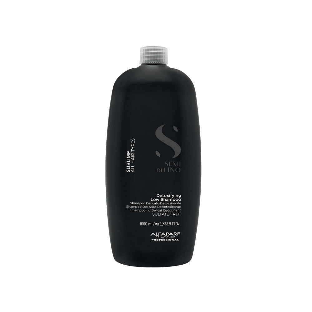 Шампунь детокс Alfaparf Semi Di Lino Sublime Detoxifying Low Shampoo 1000 мл
