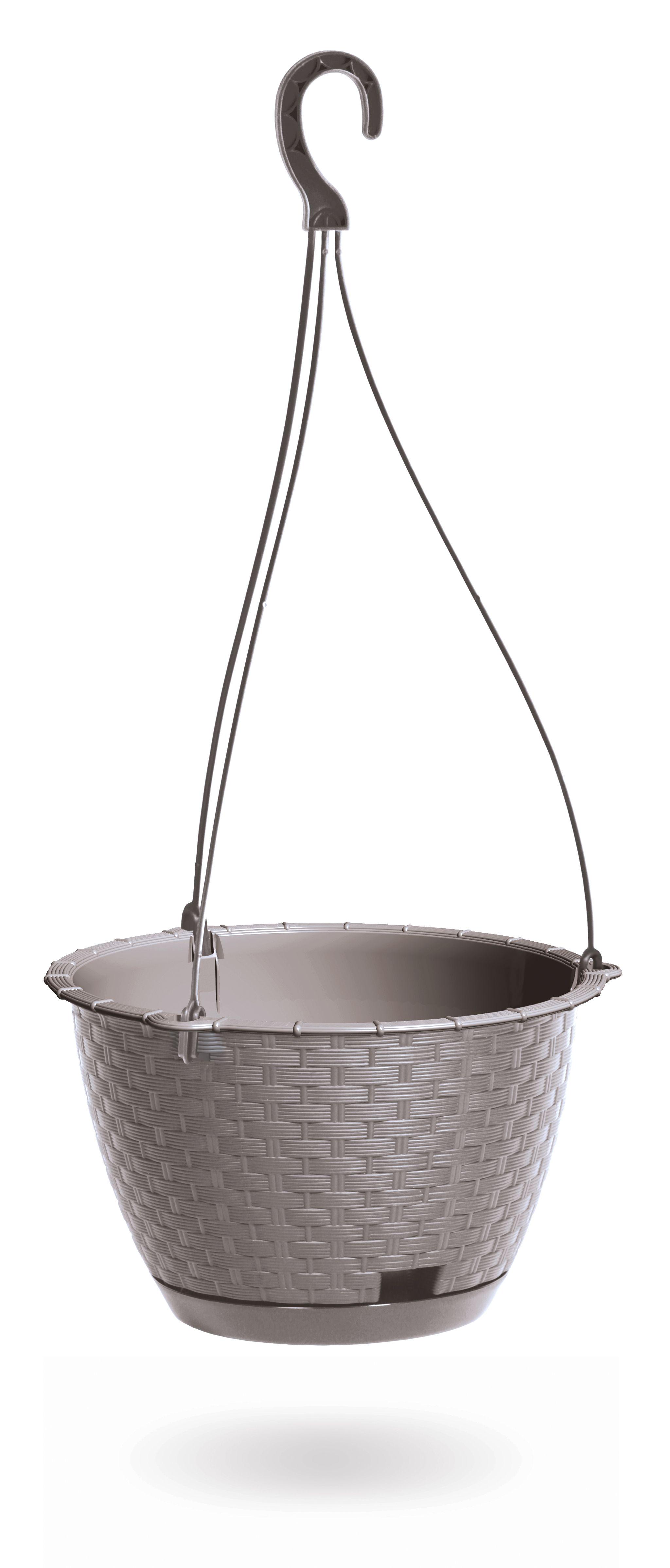 Горшок для цветов Prosperplast Ratolla круглый подвесной 22х14 см Мокка (70974-7529) Горшок для цветов Prosperplast Ratolla круглый подвесной 22х14 см Мокка (70974-7529)