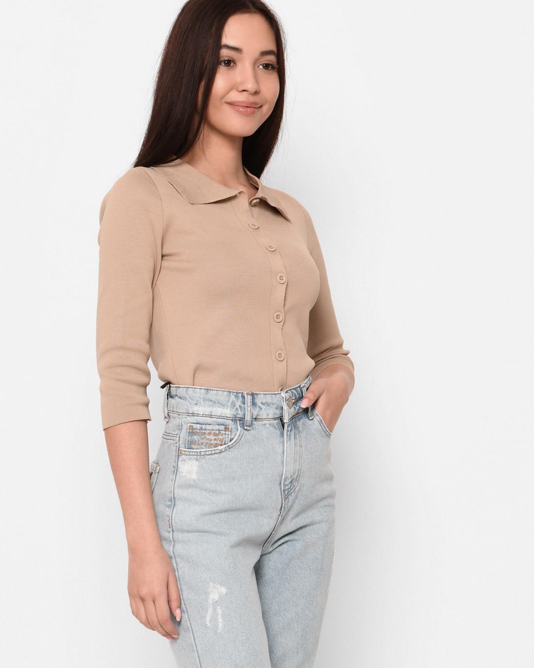 Топ женский Carica-6579-10 XS-S Бежевый (2000002401544) - фото 5 Топ женский Carica-6579-10 XS-S Бежевый (2000002401544) - фото 5