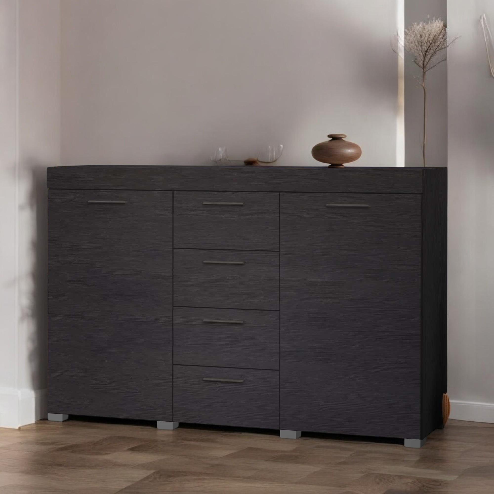 Комод з двома тумбами та висувними шухлядами Венге темний (О-7в) - фото 2 Комод з двома тумбами та висувними шухлядами Венге темний (О-7в) - фото 2