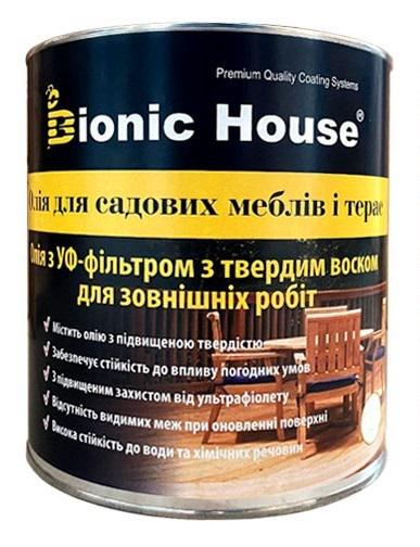 Масло для деревянной садовой мебели Bionic House 10 л Грей (13907930)