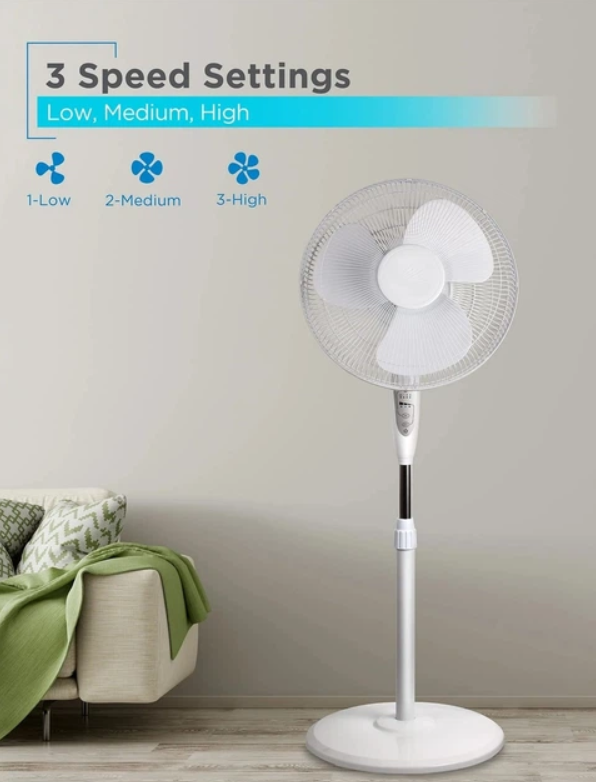 Вентилятор підлоговий Shihud з підставкою (45825-_1061) - фото 5