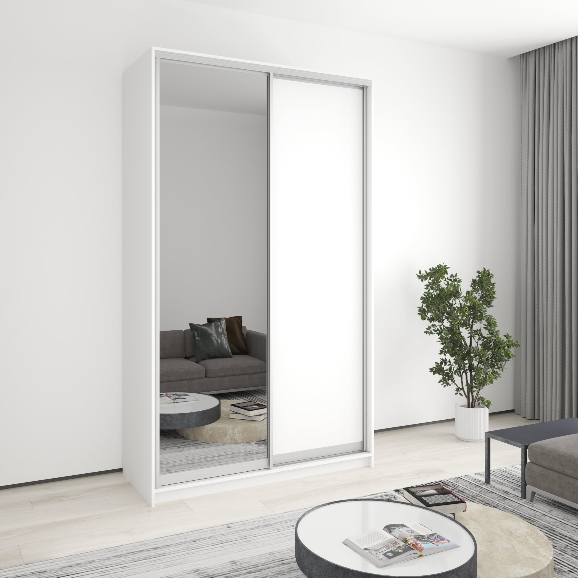Шкаф-купе двухдверный Mebel Star Стандарт AL MBS-3667 140х45х240 см Аляска белый (1004851) Шкаф-купе двухдверный Mebel Star Стандарт AL MBS-3667 140х45х240 см Аляска белый (1004851)